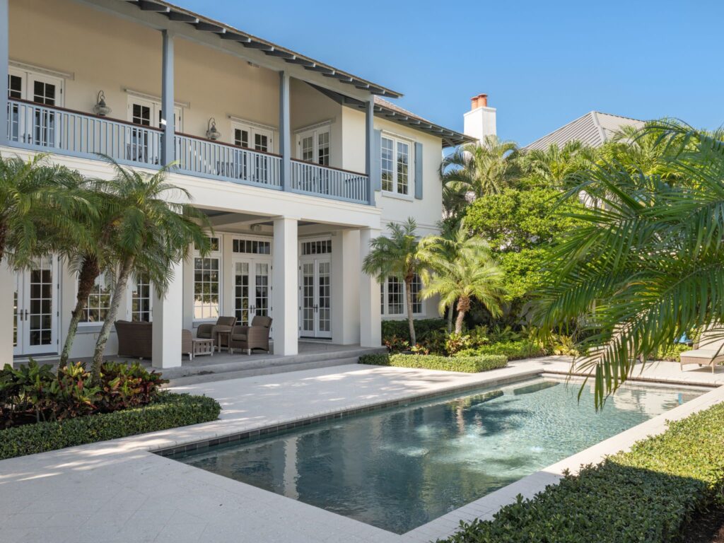 POOL, LOGGIA & EAST PORCH